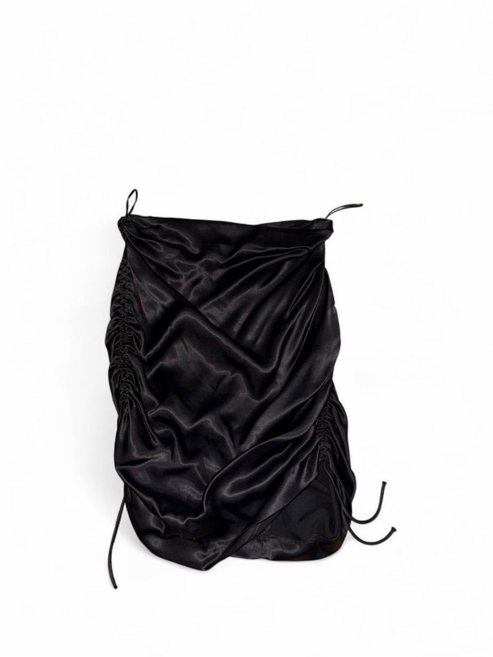 Black ruched mini skirt 🖤